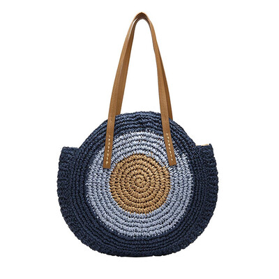 

Gobestart New Straw Woven Temperament Woman bag Casual Style Shoulder Bag Shopping Bag