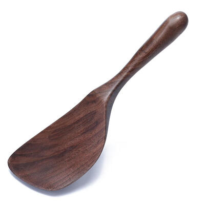 

Natural Wood Non-stick Shovel Pan Rice Spoon Kitchen Cooking Tool Cookware