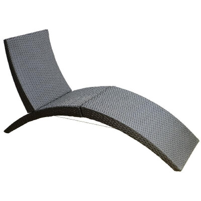 

Folding PE Rattan Wicker Patio Lounge Chair