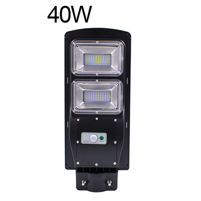 

Gobestart 20W40W60W LED Solar Powered Outdoor Wall Street Light PIR Motion Sensor Lamp