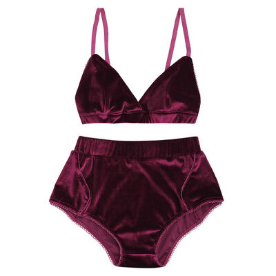 

UK Womens Velvet Bikini Set Padded Bandage Swimsuit Beach Bathing Swimwear Bra