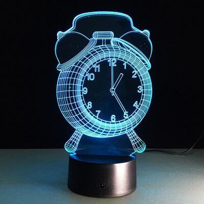

Gobestart 3D illusion Visual Night Light 7 Colors Change LED Desk Lamp Bedroom Home Decor