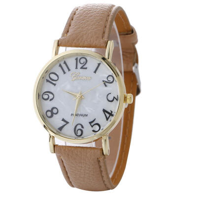 

New Fashion Women Casual Watch Leather Band Stainless Steel Analog Quartz Wristwatch Woman Female Lady Watches Green