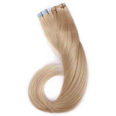 

Tape in Human Hair Extensions Highlight Balayage Long Straight Skin Weft Glue in Hairpieces Invisible Double Sided Tape