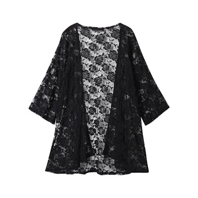 

Women Casual Loose Lace Cover Up Blouse Beachwear Shawl Kimono Cardigan Summer Tops