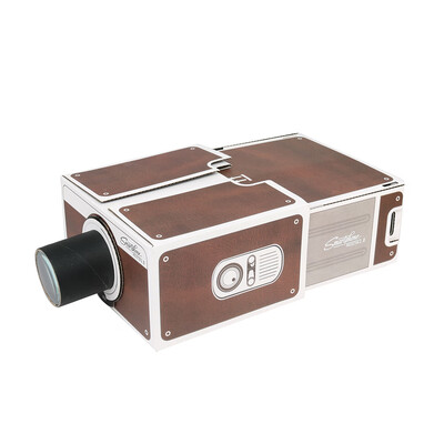 

DIY 3D Cardboard Mini Smartphone Projector Light Novelty Adjustable Mobile Phone Projector Portable Cinema