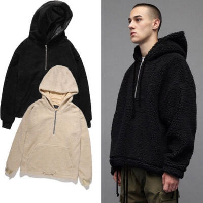 

Men Winter Zipper Fleece Hoodie Warm Pullover Hooded Sweatshirt Coat Outwear
