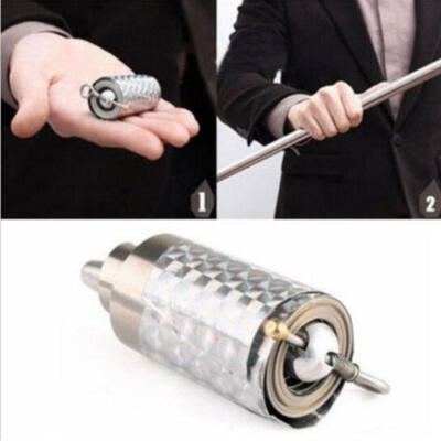 

Silver Metal Appearing Cane Wand Stick Stage Magic Trick Gimmick Xmas toy Gift