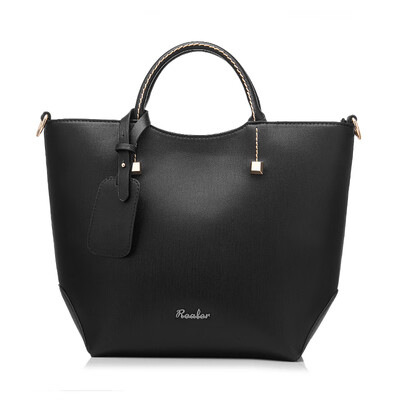 

REALER brand handbag women large bucket shoulder bag female high quality artificial leather tote bag fashion top-handle bag