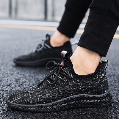 

New spring breathable net shoes male Korean version of 100 leisurely sports shoes light running trendy shoes