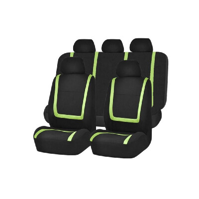 

9 Pieces Set Fine-quality Front Rear Mesh Auto Luxury Cloth Leather Car Universal Car Seat Covers Automotive Seat Covers All The Y