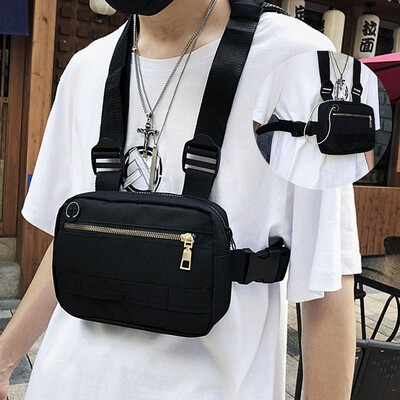 

Fashion Chest Rig Bag Hip Hop Adjustable Crossbody Bags Men Women