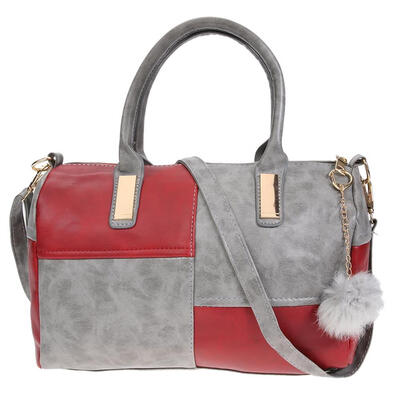 

Women European Tote Handbags Patchwork PU Leather Shoulder Crossbody Bags