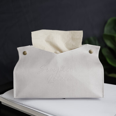 

PU Leather Tissue Box Napkin Car Home Office Paper Holder Tissue Case Cover