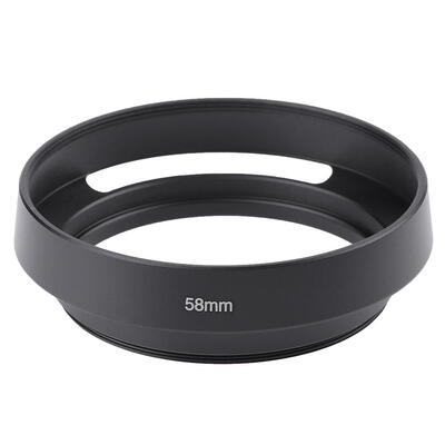 

Black Metal Vented Curved Lens Hood DSLR Camera Mount for Leica Canon Nikon
