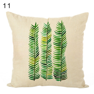 

45x45cm Plants Pattern Pillow Case Cushion Cover Home Cafe Sofa Bed Car Decor