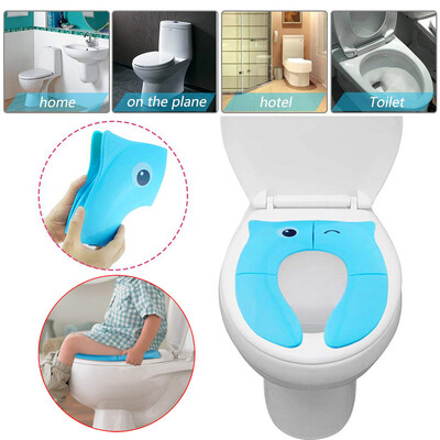 

〖Follure〗Foldable Potty Training Seat Baby Travel Toilet Potty Seat Covers Non Slip Pads