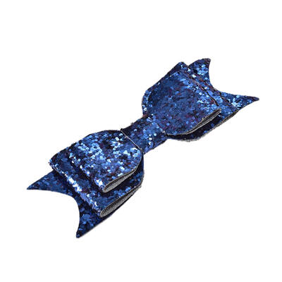 

Women Fashion Bowknot Sequins Hairpin Barrette Bangs Hair Clip Accessories Gift