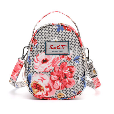 

Mini-Bag Printed Bag Nylon Oxford Slant Bag Portable pocket canvas