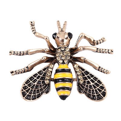 

Fashion trend vintage honeybee brooch Enamel Bee Brooches Insect Brooch Cute Small Badges Fashion Jewelry Price