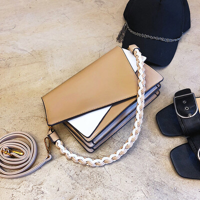 

Qiao Bani 2018 new fashion trend Korean street woven handbags shoulder bag diagonal cross female bag wholesale
