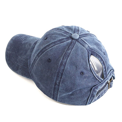 

Solid Color Messy Bun Baseball Hat Cotton Casual Ponytail Baseball Cap For Women Girls Summer Outdoor Accessories