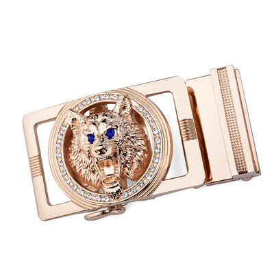 

Genuine Mens Belt Head Belt Buckle Leisure Belt Head Business Accessories Automatic Buckle Width 35CM Wolf Heah Buckle