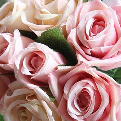 

Artificial Flowers Silk Flowers Artificial Rose Bouquet for Home Bridal Wedding Party Festival Bar Decor
