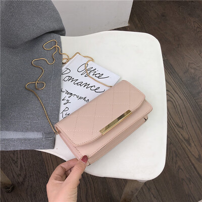 

New French small foreign air bag female 2019 new Korean version of the wild single shoulder slung fashion chain small square bag