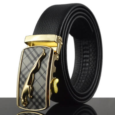 

new Cowhide Genuine Leather Belts For Men Luxury Automatic Buckle Black Cinturones Hombre designer belts mens high quality belt