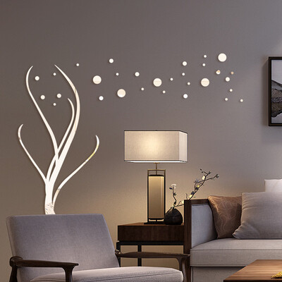

Gobestart 3D Diy Flower Shape Acrylic Wall Sticker Modern Stickers Decoration