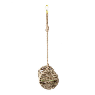 

Greensen Straw Rope Hammock Hanging Bed Sleeping Well with Comfortable Mat for Pet Hamster