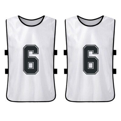 

6 PCS Adults Basketball Pinnies Quick Drying Basketball Jerseys Soccer Football Team Scrimmage Practice Vest
