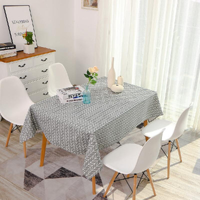 

Tablecloth Rectangle Table Cloth Cotton Linen Wrinkle Free Anti-Fading Tablecloths Washable Dust-Proof Table Cover for Dining Kit