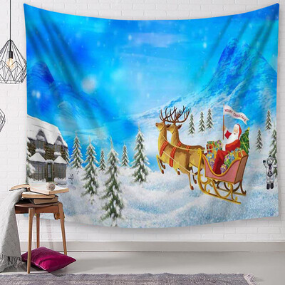 

〖Follure〗Christmas Tapestry Santa Print Wall Hanging Tapestry Art Home Decor