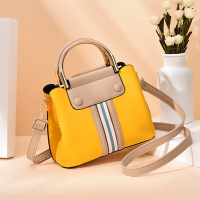 

Summer ladies bags fashionable collision color handbags with large capacity one shoulder slanting bag