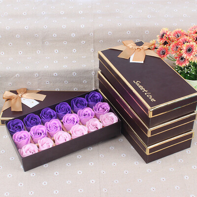

Gobestart 18Pcs Scented Rose Flower Petal Bath Body Soap Wedding Party Gift