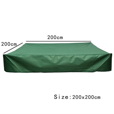 

Gobestart Sandbox Cover With Drawstring Waterproof Dustproof Protection Green