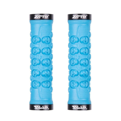 

1 Pair MTB Handlebar Grips TPR Rubber Lock on Anti-slip Grips for MTB Folding Bike