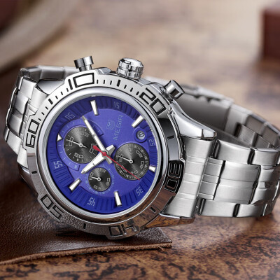 

Meigel MEGIR Mens Multi-Function Quartz Watch Mens Calendar Watch