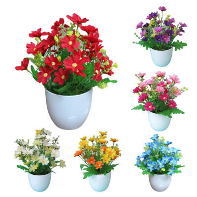 

1Pc Artificial Potted Flower Garden DIY Party Home Holiday Xmas Craft Decoration