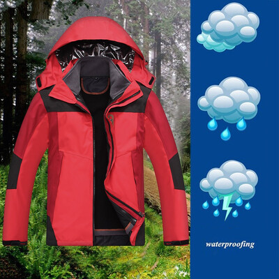 

Toponeto Men Winter Hooded Softshell Windproof Waterproof Soft Coat Shell Jacket