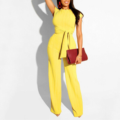 

Women 2 Piece Outfits Short Sleeve Crop Top Pants Set Casual Jumpsuit Rompers