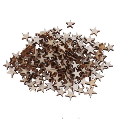 

200pcs Stars Wood Vintage Card DIY Craft Scrapbooking Home Art Decor