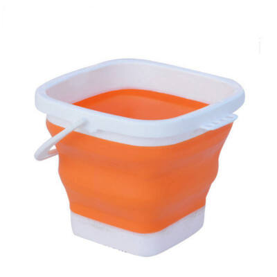 

3L Portable Bucket Silicone Foldable Water Container Outdoor Cleaning Folding Wash Pail for Fishing Camping Car