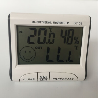 

10PCS Mini Indoor LCD Digital Thermometer Hygrometer Alarm Clock Timer Weather Station Electronic Temperature Humidity Meter
