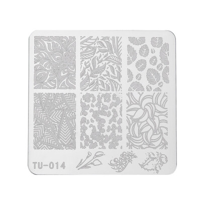 

Toponeto DIY Nail Art Image Stamp Stamping Plates Manicure Template TU-014