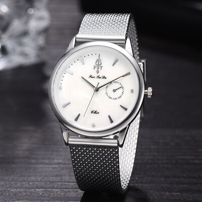 

Gobestart Fashion Luxury Inlay Diamond Double Eye Dial Quartz Silicone Tape Men Watch