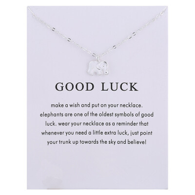 

With Card Alloy Key Star Infinity Love Horse Drop Gold-color Shorts Clavicle Chains Fashion Necklaces & Pendants Wholesale