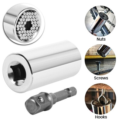 

Universal Torque Wrench Head Set Socket Sleeve 7-19mm Power Drill Ratchet Bushing Spanner Key Magic Multi Hand Tools